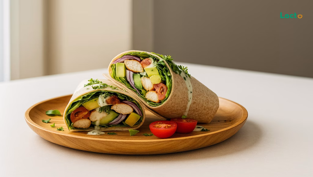 آشپزی با لاکتو – رپ مرغ: یه غذای سریع، سالم و خوشمزه