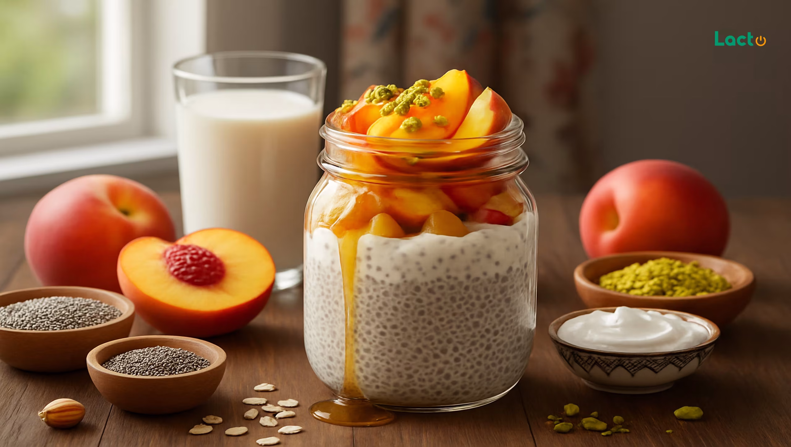 آشپزی با لاکتو – پودینگ هلو و چیا: میان‌وعده یا صبحانه‌ای پرانرژی