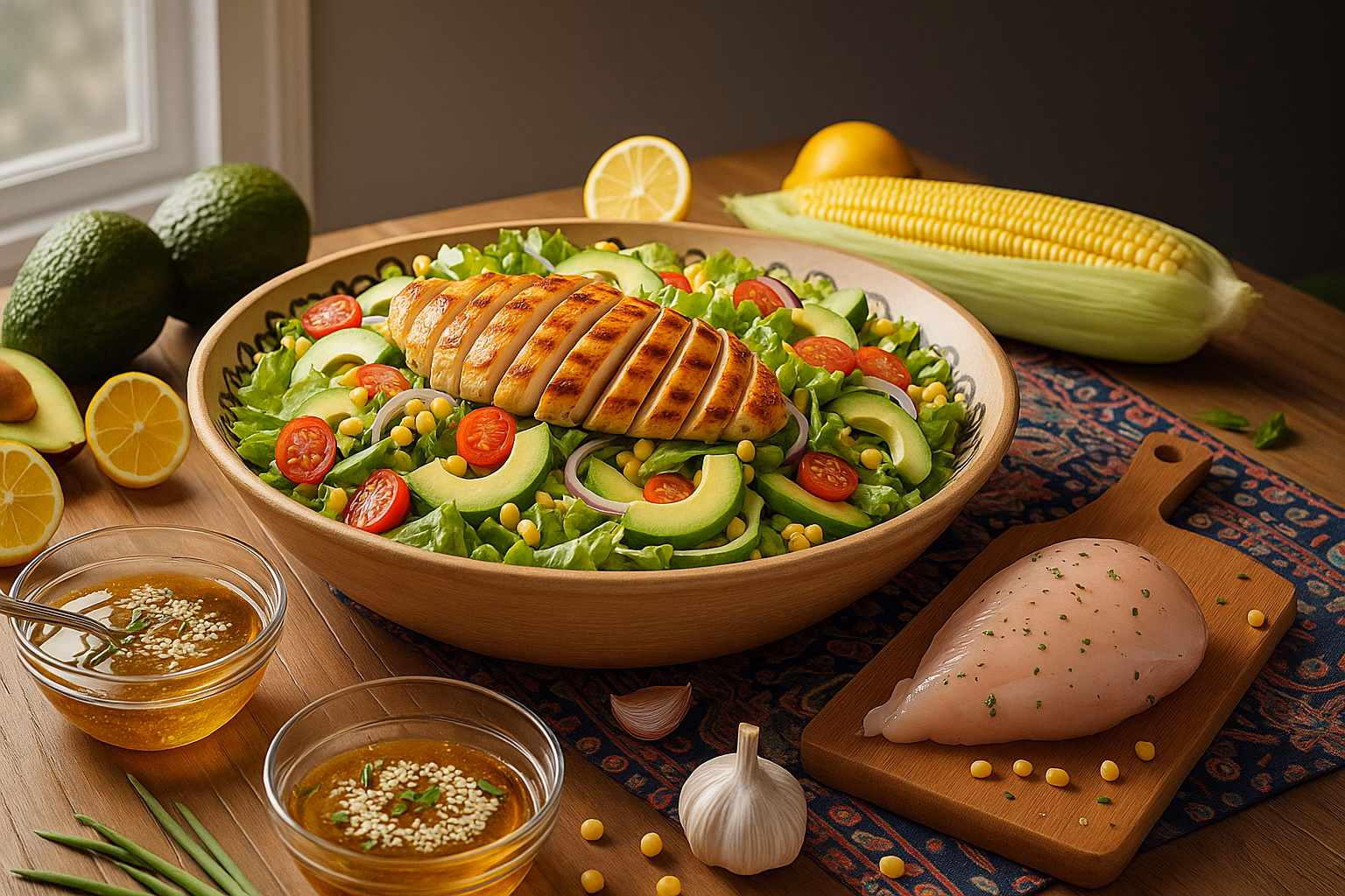 آشپزی با لاکتو – سالاد مرغ و آووکادو: تازه، خوشمزه و پرانرژی