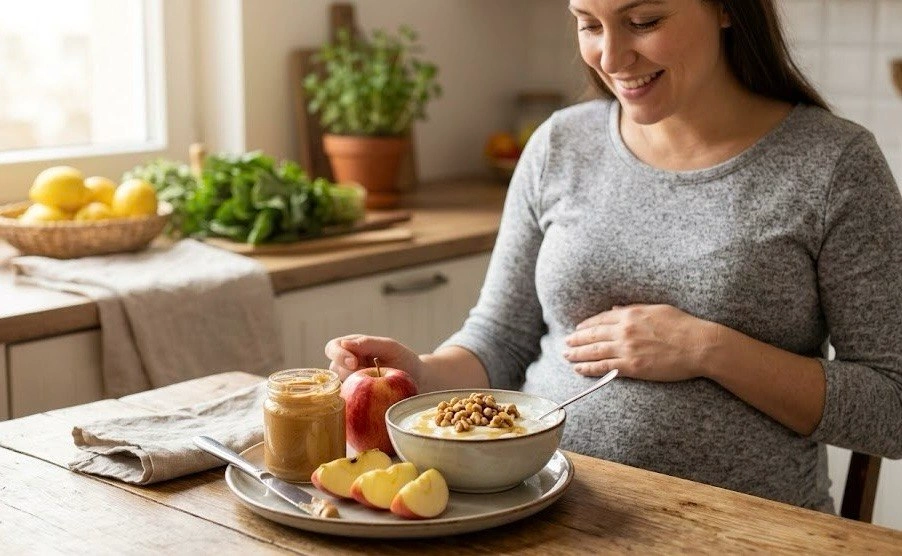 مدیریت کالری در سه‌ماهه دوم بارداری: پایان افسانه‌ی «غذا خوردن به جای دو نفر»