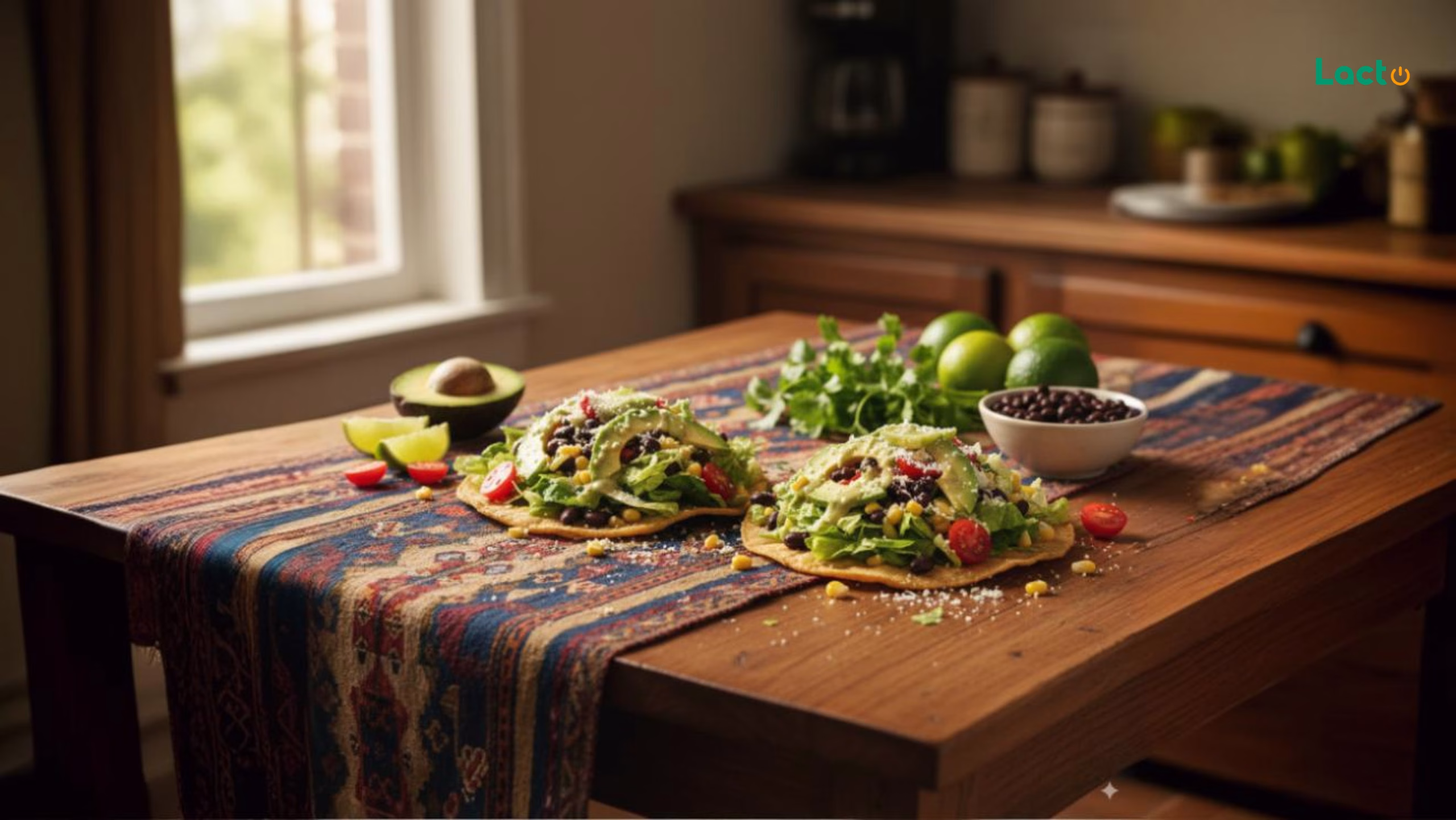 آشپزی با لاکتو – سالاد توستادا مکزیکی: ترد، رنگی و خوشمزه